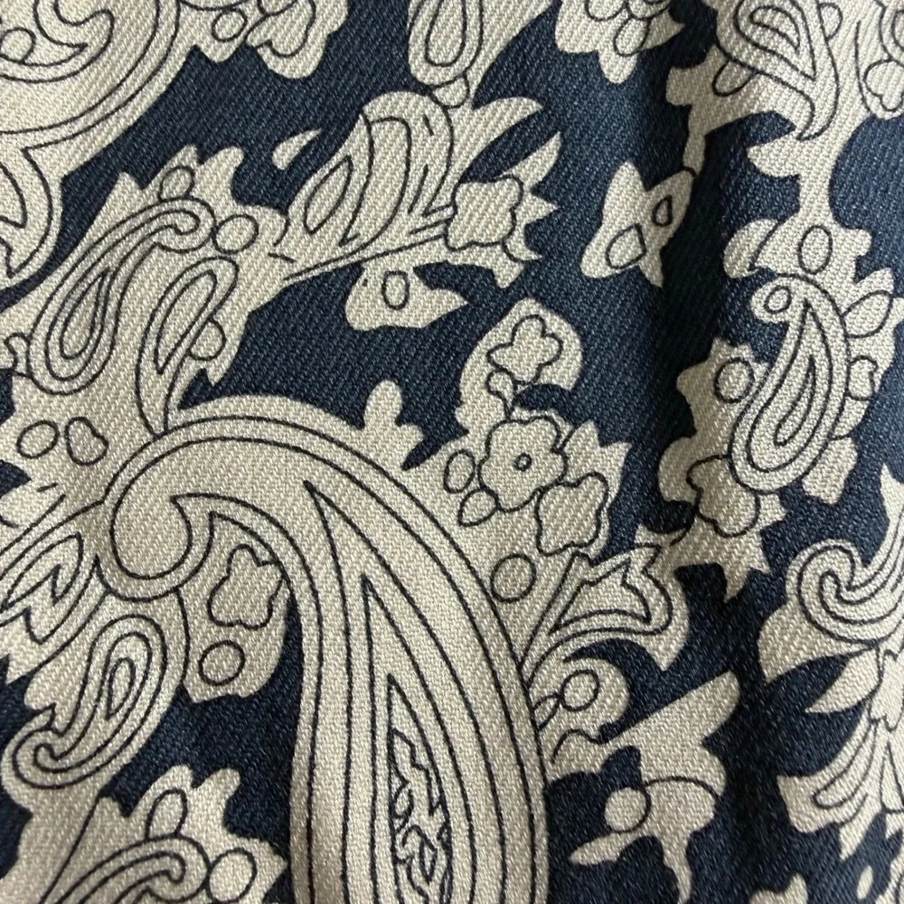 Vintage Silk Circa 1969 Mens Large Paisley Silk Short Sleeve Button Down Shirt